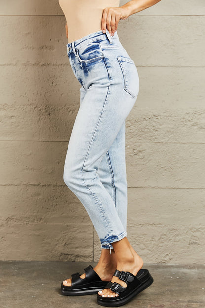 BAYEAS High Waisted Accent Skinny Jeans