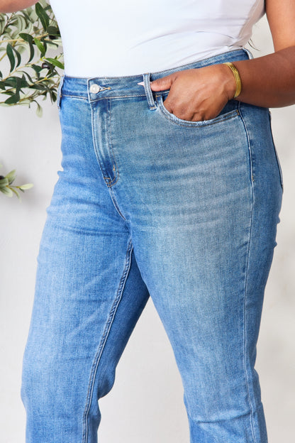 BAYEAS Full Size High Waist Straight Jeans