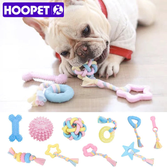 Pet Dog Interactive Toy Chewing Colorful Rubber Shape Small Dog Training Play Supplies