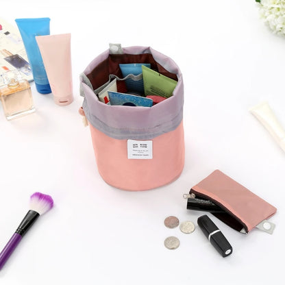 Travel-friendly waterproof makeup bag