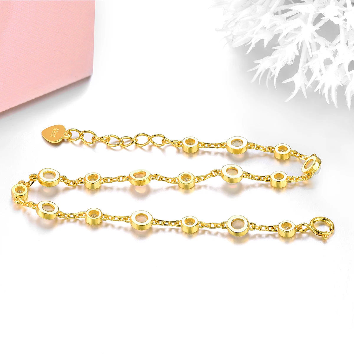 Natural Genuine Opal Sterling Silver Yellow Gold Plated Bracelets 1.2 Carats