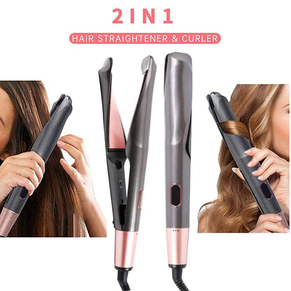 2 in 1 Hair Straightener And Curler