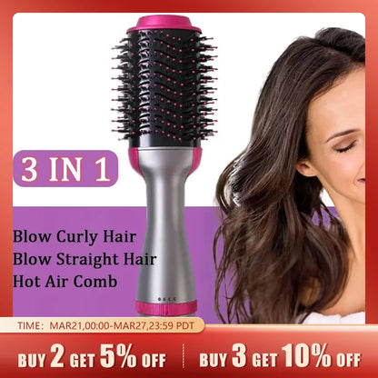 3-in-1 Hot Air Comb Styling Brush