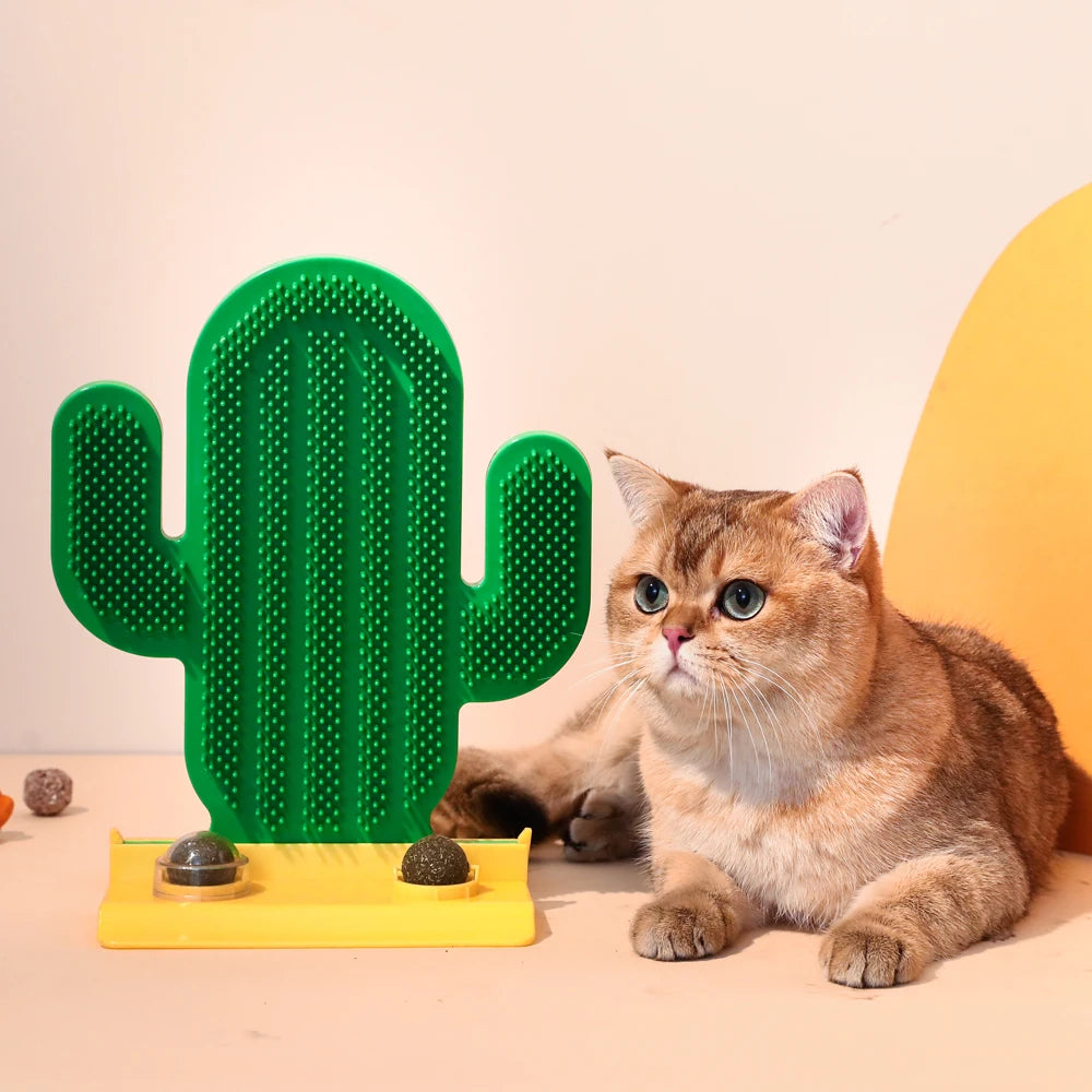 Cactus Cats Brush Corner Cat Self Groomer with Catnip Comb Brush for Cat Rubs the Face with a Tickling Comb Dropshipping