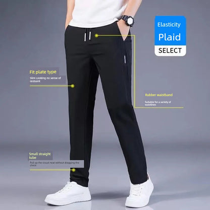 Stretch Quick-Dry Casual Drape plus Size Work Pants