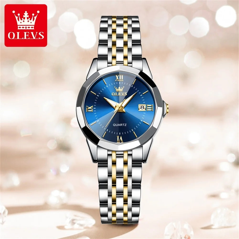 OLEVS 9989 Original Elegant Quartz Woman Watch