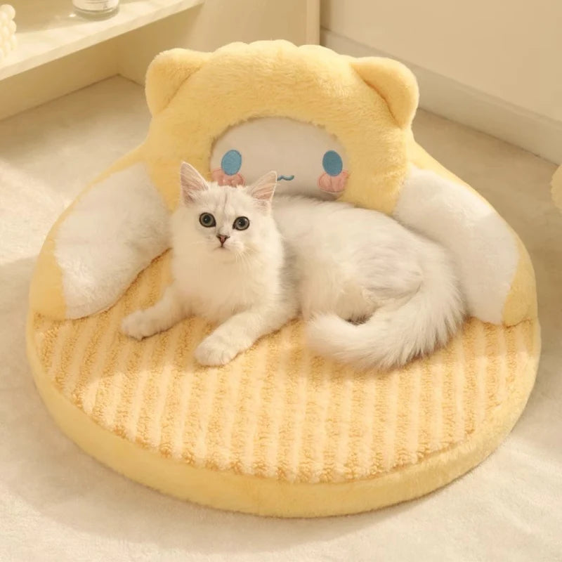 Deep Sleep Warm Cushion for Small Cats and Dogs with Pillow