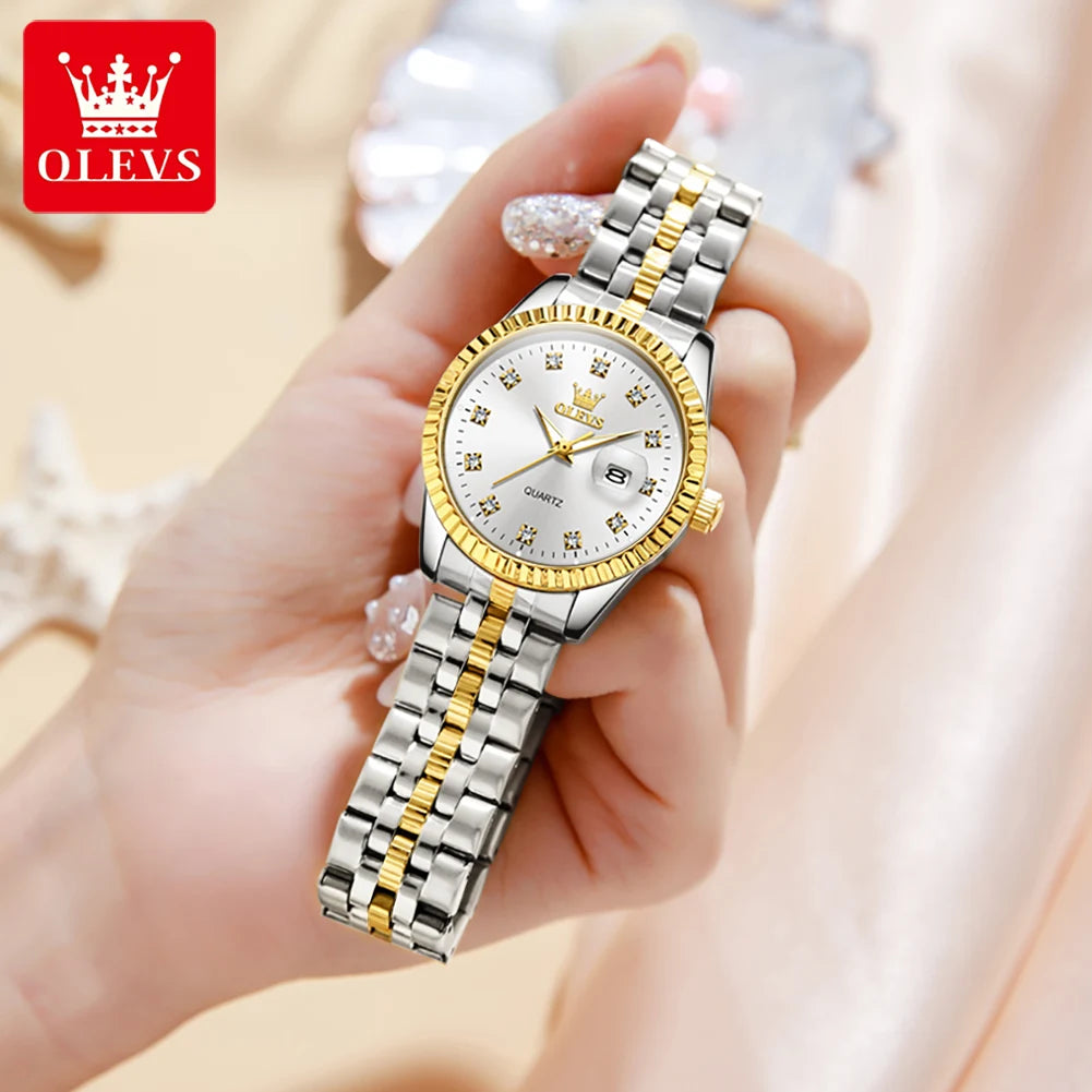 OLEVS Top Brand Luxury Quartz Watch For Women