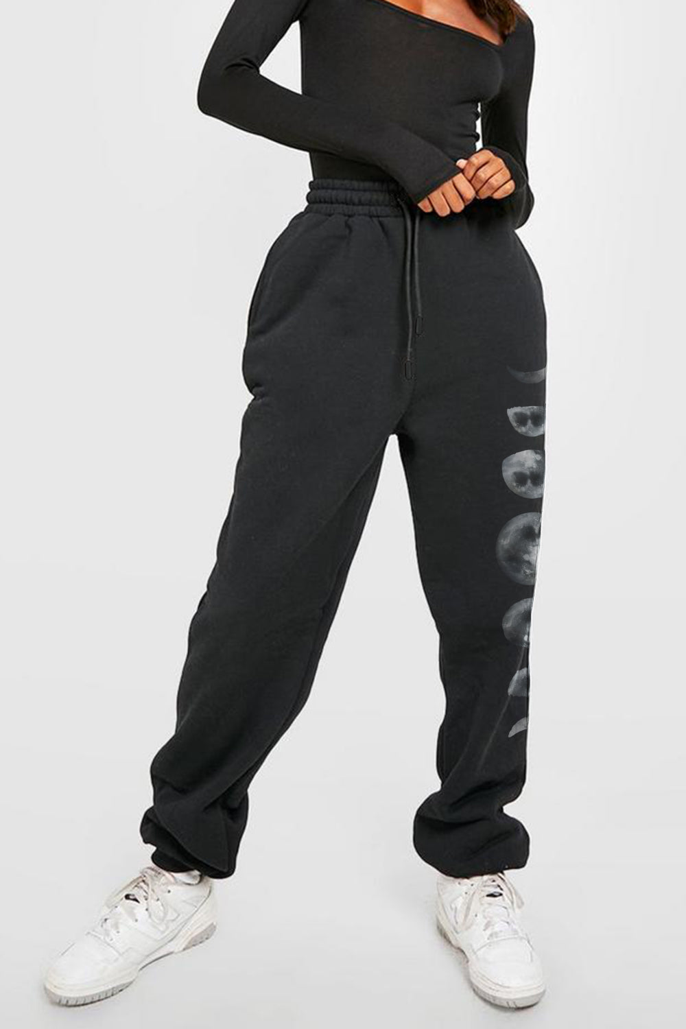 Simply Love Full Size Lunar Phase Graphic Sweatpants