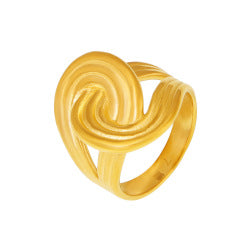 18K Gold-Plated Twisted Ring